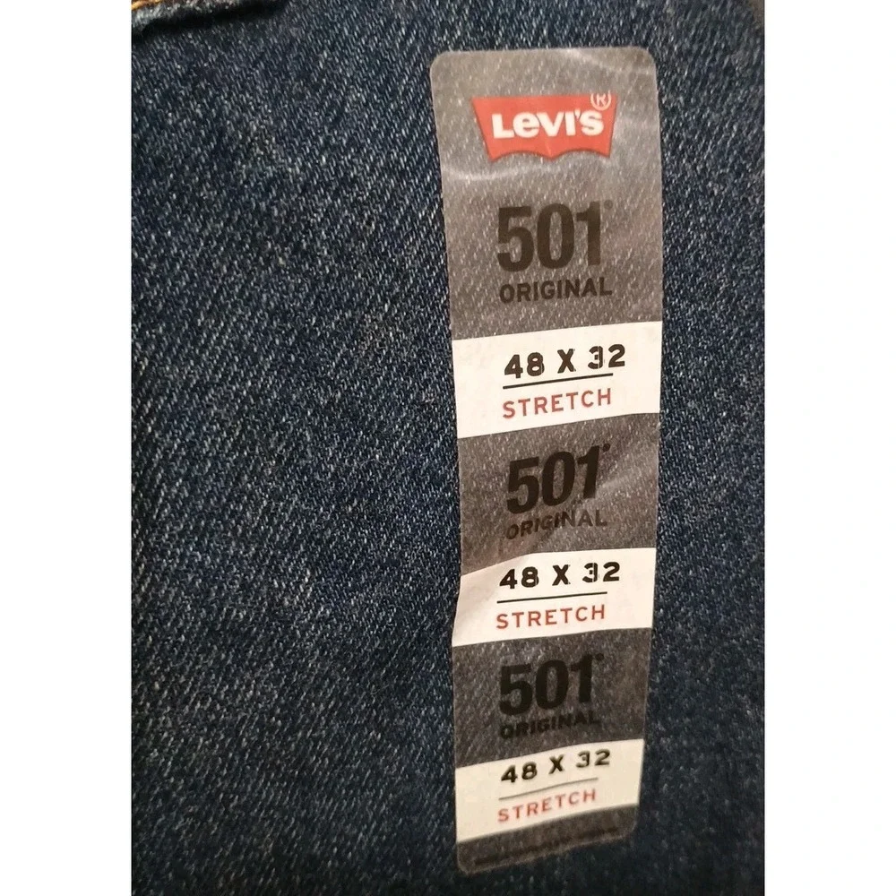 NWT Levi's 501 Original Stretch‎ Button Fly Big & Tall 48